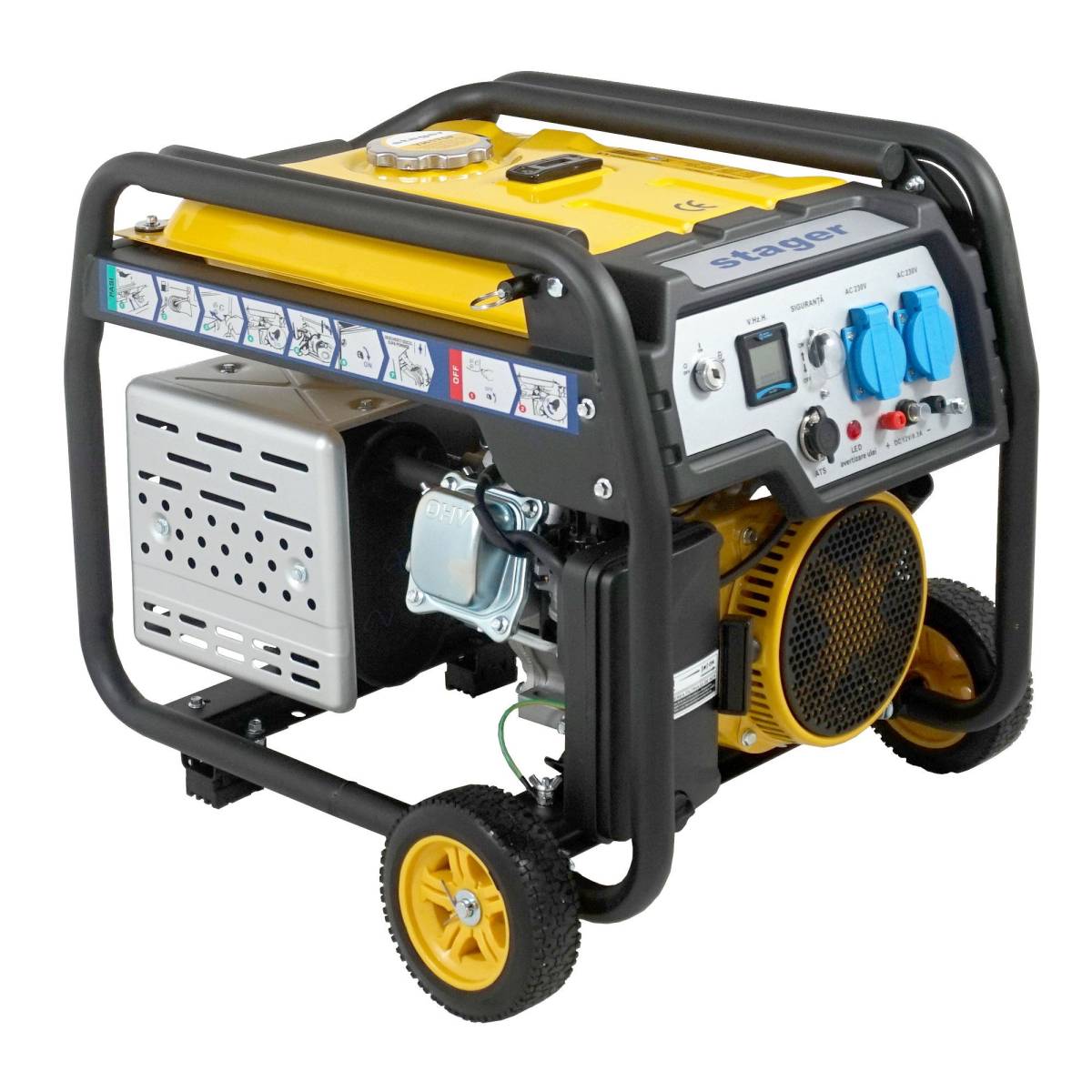 Generator de curent 3kW Stager FD 3600ER, monofazat, benzina, pornire electrica