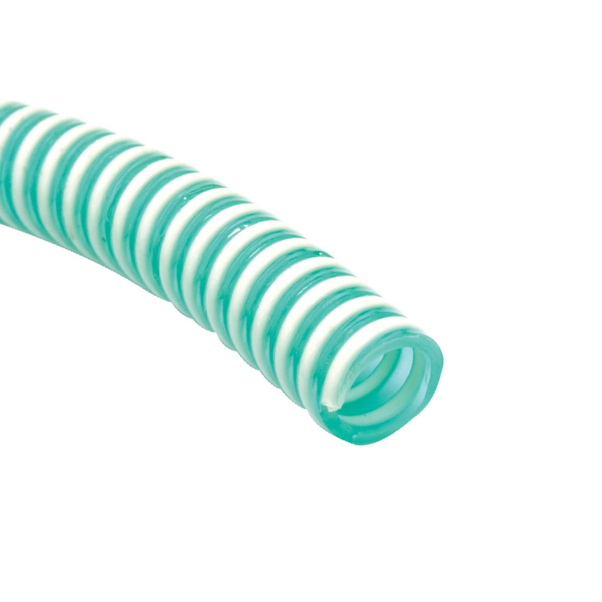 Furtun absorbtie cu spira verde din PVC 38 mm (1 1/2")