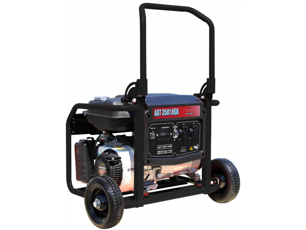 Generator curent pe benzina monofazat AGT3601 HSB TTL, 3 kW, motor Honda GP 200