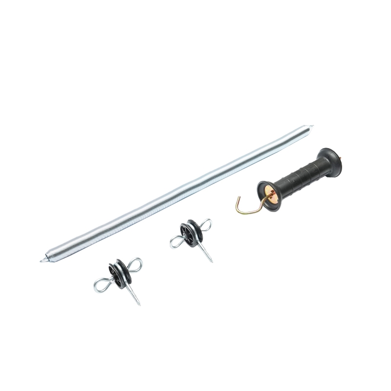 Set maner poarta cu arc si izolatori dubli gard electric Mezofarm M87Z664