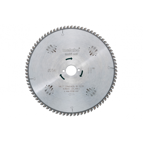 Panza Multi Cut Metabo Cut HW/CT 254 x 30, 80 FZ/TZ 5°