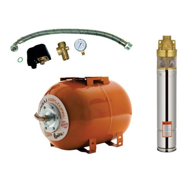 Kit pompa + hidrofor Ruris