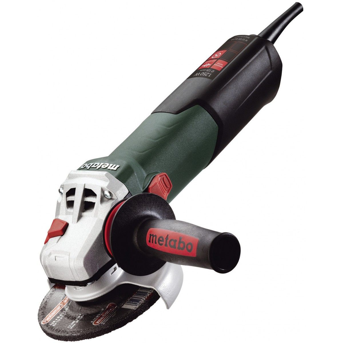 Polizor unghiular Metabo W 12-125 Quick, 1250 W, 230 V, 3.4 Nm, 125 mm