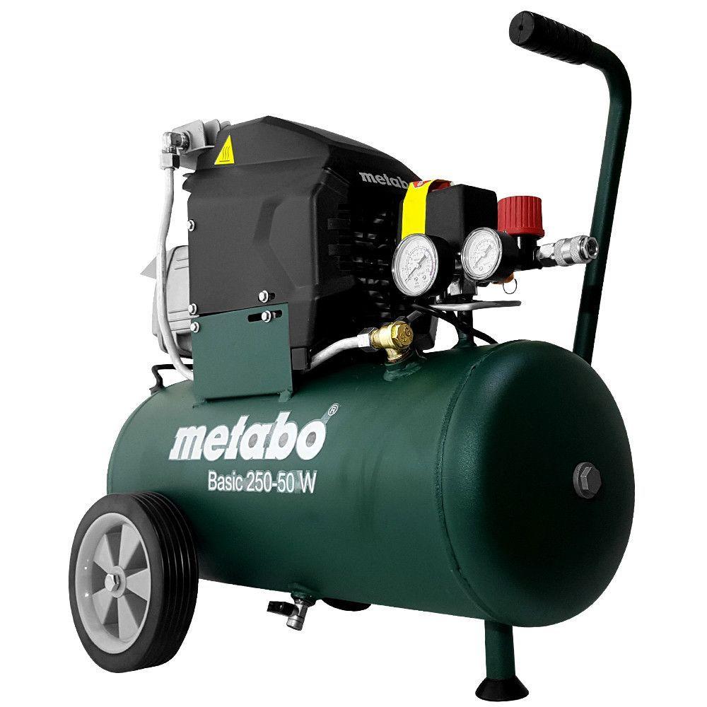 Compresor Metabo Basic 250-50 W, 2 CP, 230 V, capacitate rezervor 50 l, 8 bar