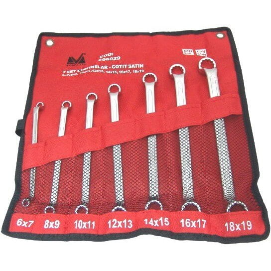 Chei Inelare Cotite Satin (7 buc/set)