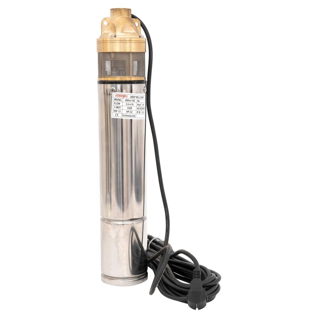 Pompa submersibila ProGarden 4SKM-150, 230 V, 1.1 kW, inaltime refulare 90 m
