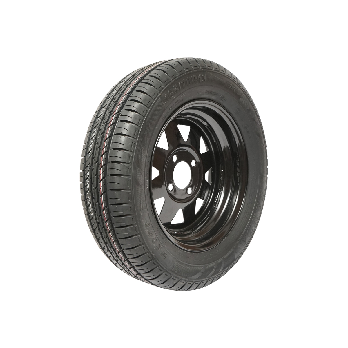 Roata cu janta 4 gauri pentru remorca (165/70R13)