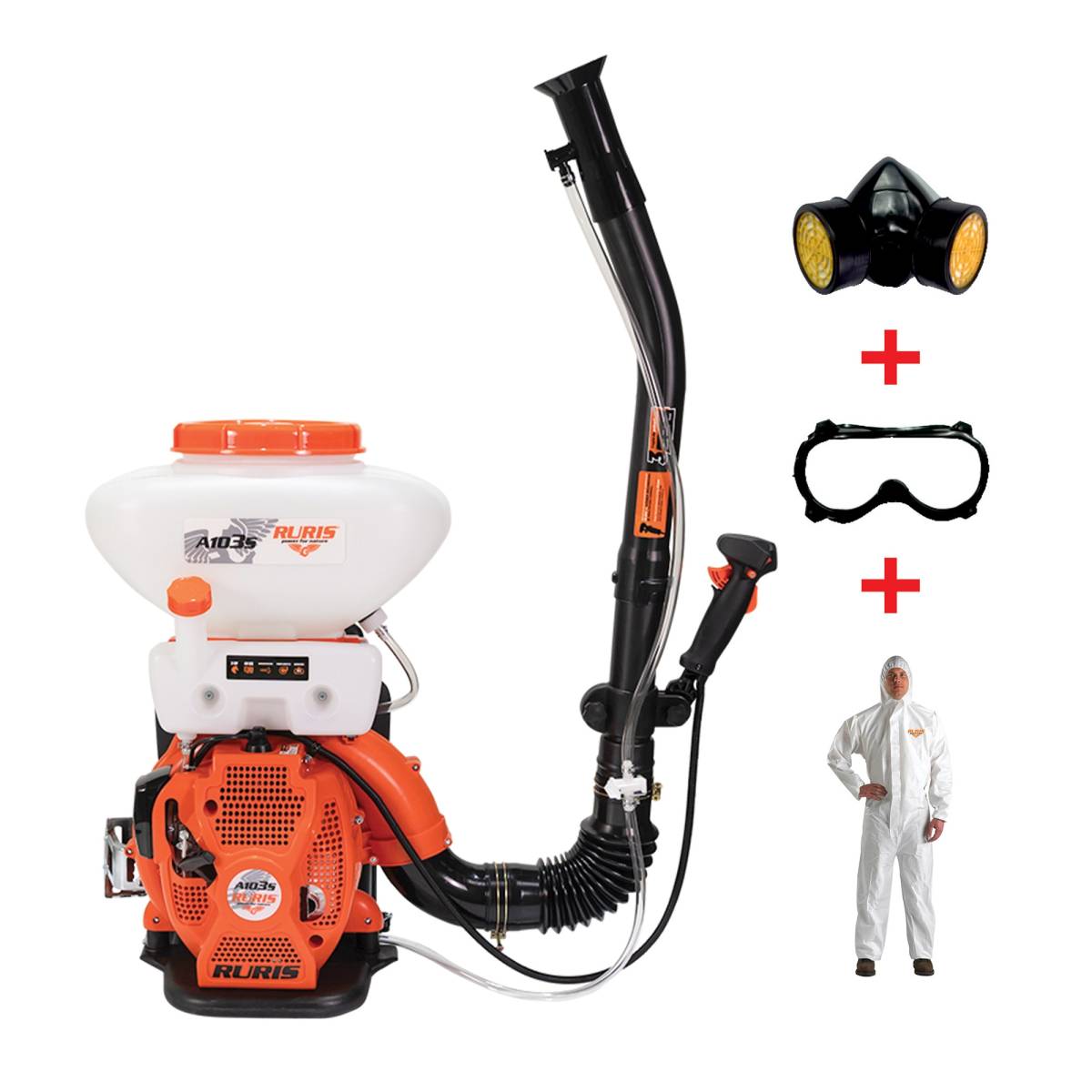Atomizor RURIS A103S + kit echipament lucru