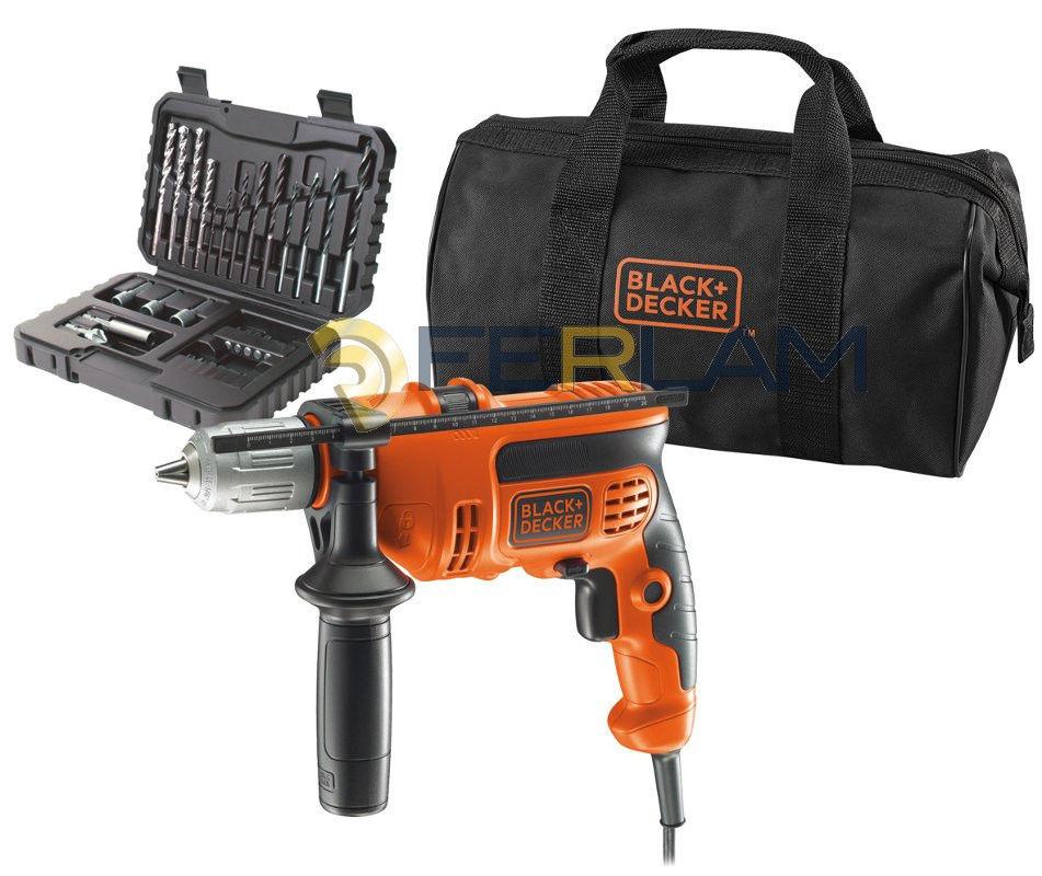 Masina de gaurit cu percutie Black&Decker KR714S32-QS, 710 W, 20.5 Nm