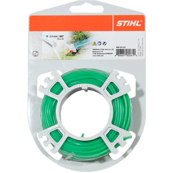 Fir nylon rotund Stihl 2.0 mm x 14 m, verde