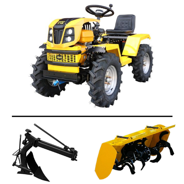 Minitractor Progarden Campo T12 G2 4x4 , 12CP, diesel, hidraulica fata-spte ACC2