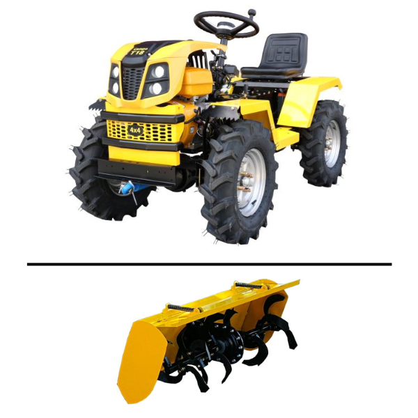 Minitractor Progarden Campo T18 G2 4x4 , 18CP, benzina , hidraulica fata-spte ACC1