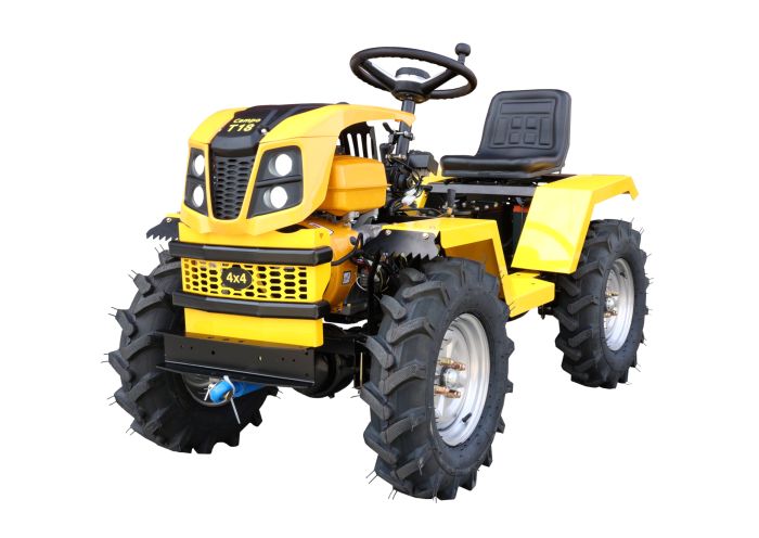 Minitractor Progarden Campo T18 G2 4x4 , 18CP, benzina, hidraulica fata-spate