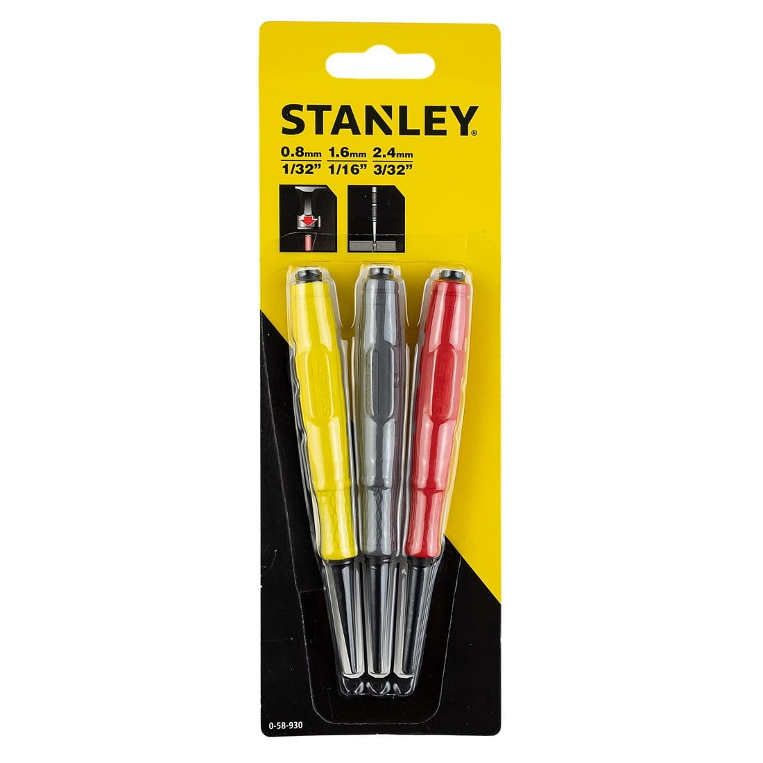 Set 3 Punctatoare Stanley 0-58-930