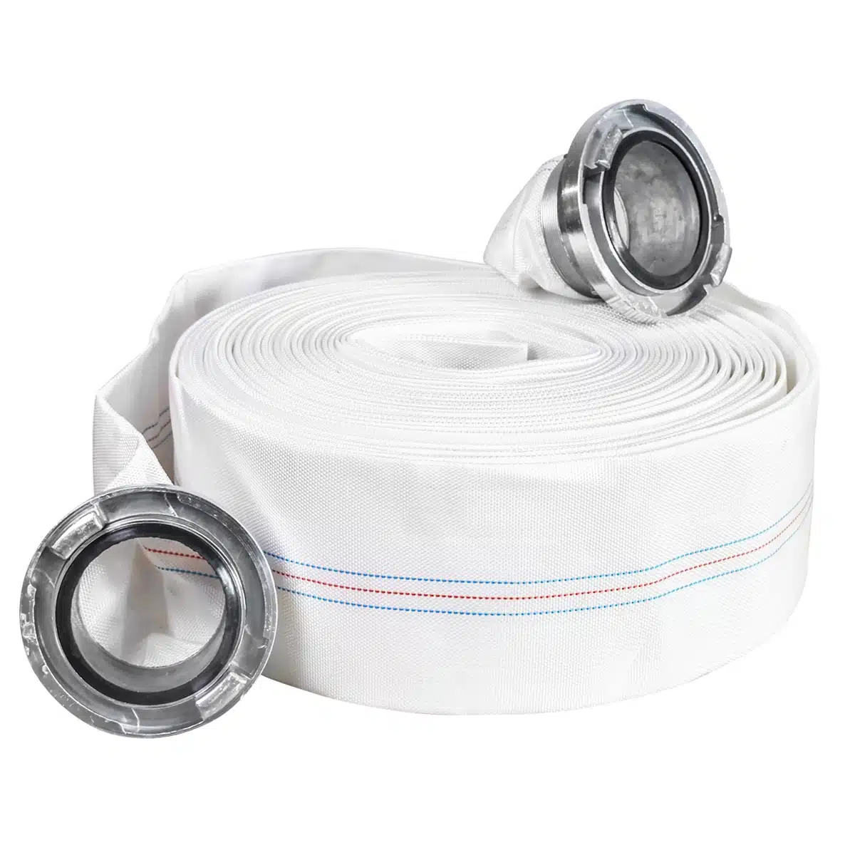 Furtun irigatii/pomp. din PVC 2 toli, lungime 20m cu racord de aluminiu, max 6bar, panzat