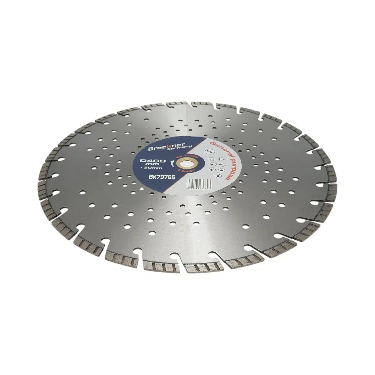Disc diamantat turbo segmentat 400x30mm, segment 10mm pentru beton armat, pavele, boltari, piatra dura