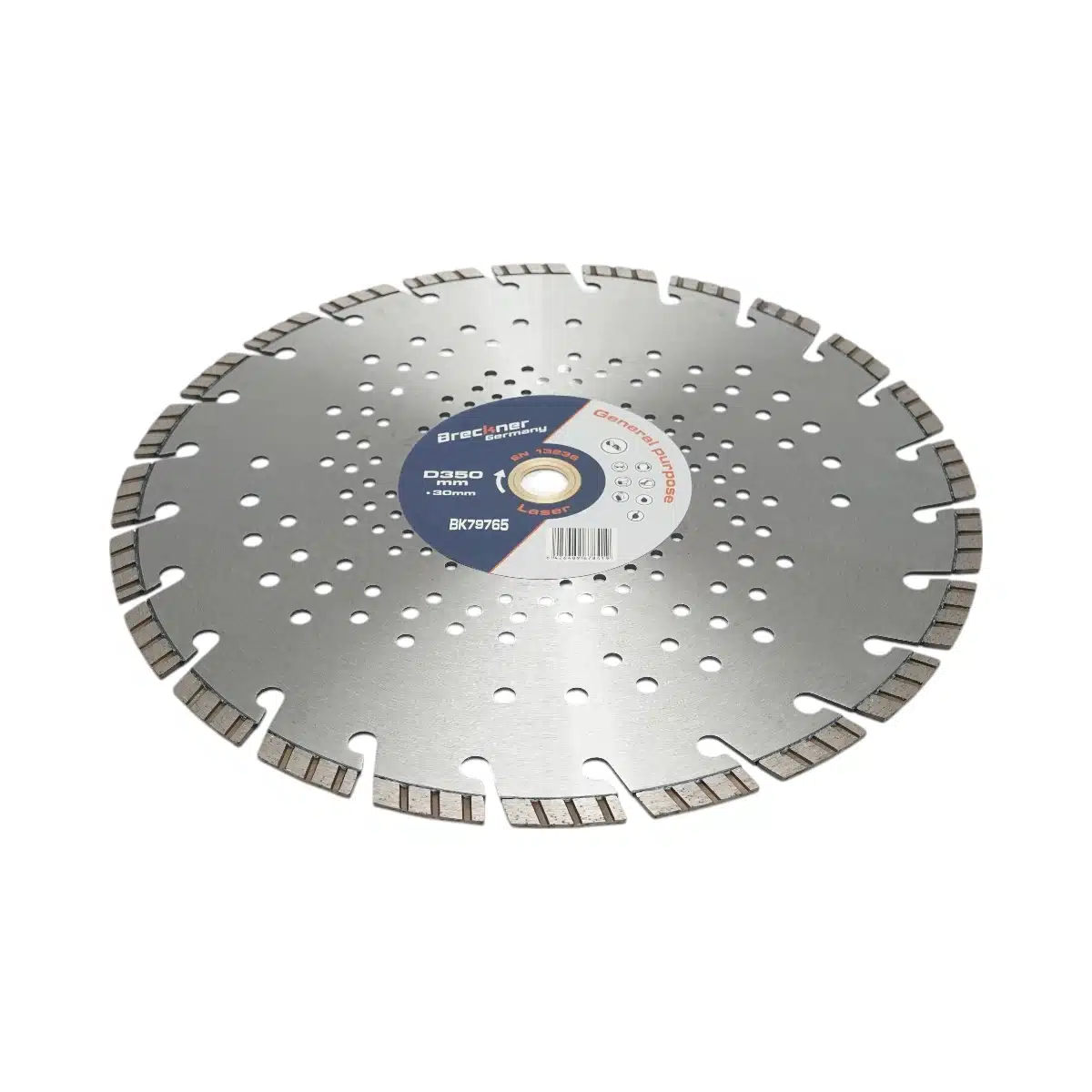 Disc diamantat turbo segmentat 350x30mm, segment 10mm pentru beton armat, pavele, boltari, piatra dura