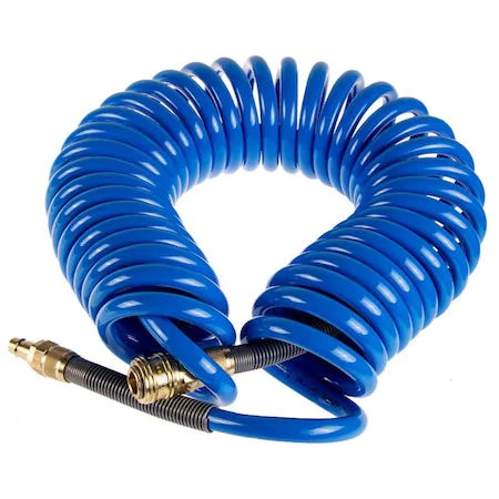 Furtun aer spiralat cu cuple rapide 8X12MM / 10M