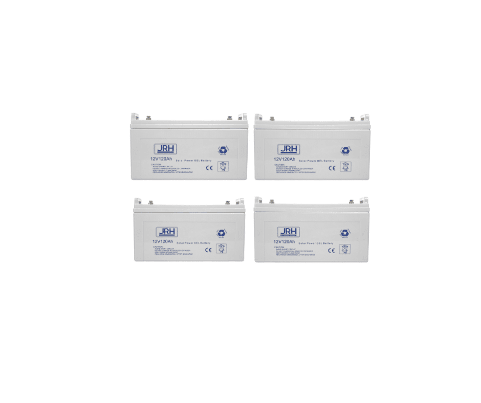 Set 4 baterii solare cu gel 120AH 12V