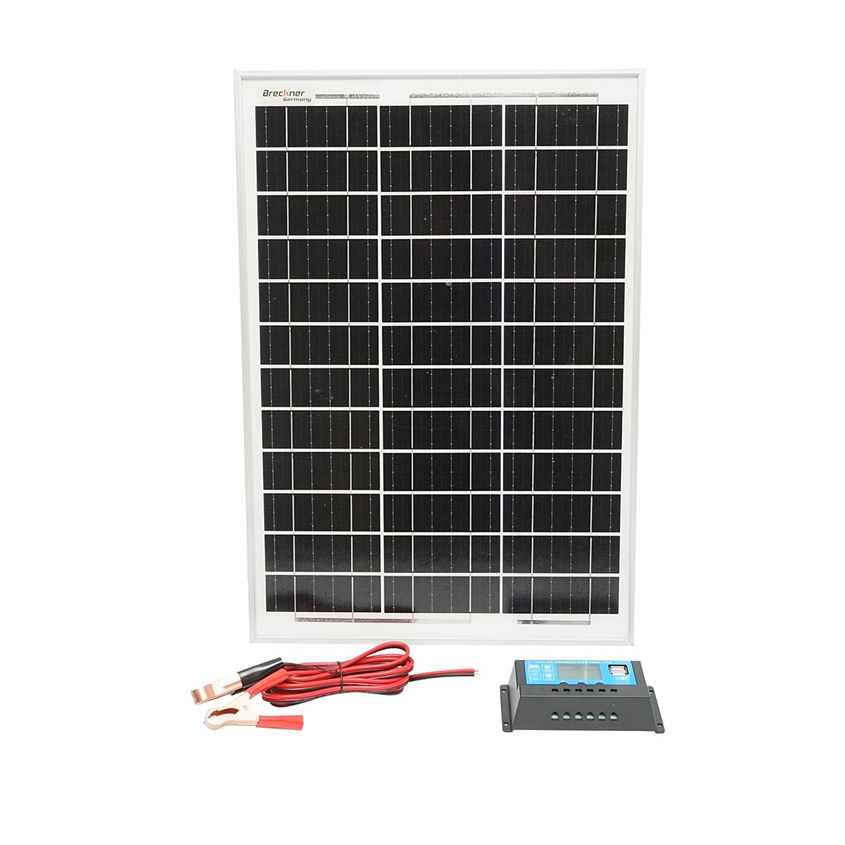 Panou solar 30W cu regulator 12-24V, cablu 5 metri BK87425