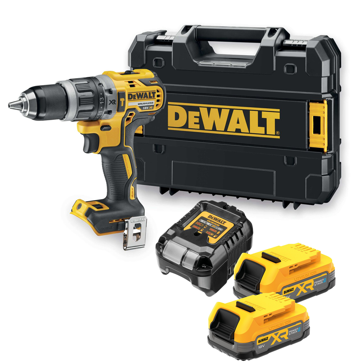 DCD796D2-QW Masina de gaurit cu percutie, Li-Ion, 70Nm, brushless + Valiza