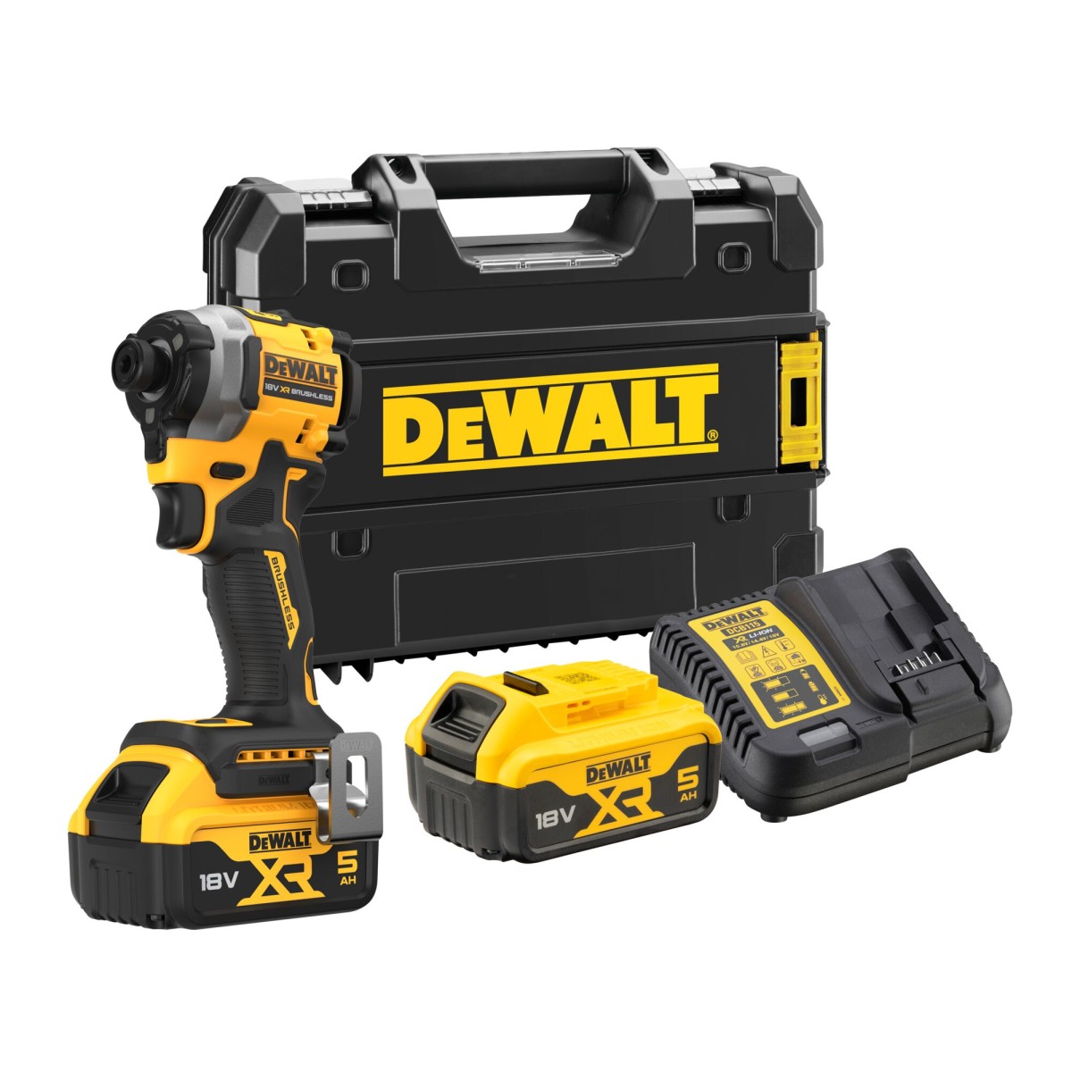 DCF850P2T-QW, Surubelnita cu impact Li-Ion, 206 Nm, brushless + Valiza