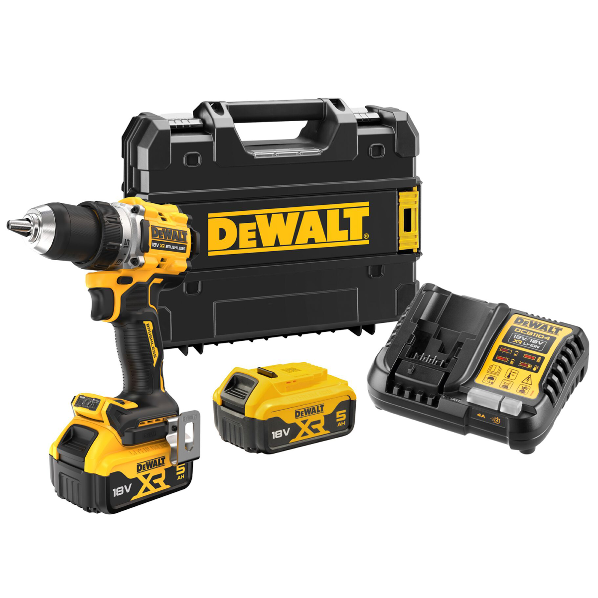 DCD800P2T-QW Masina de gaurit si insurubat, Li-Ion, 90Nm, brushless + Valiza