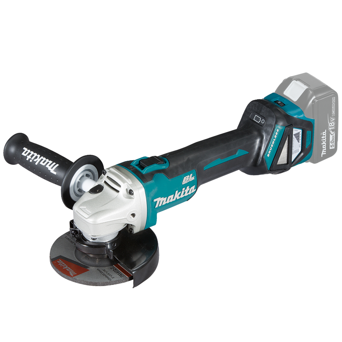 DGA511Z (SOLO), Polizor unghiular Li-Ion, 18V LXT, brushless, Ø125 mm (fara acumulator si incarcator)