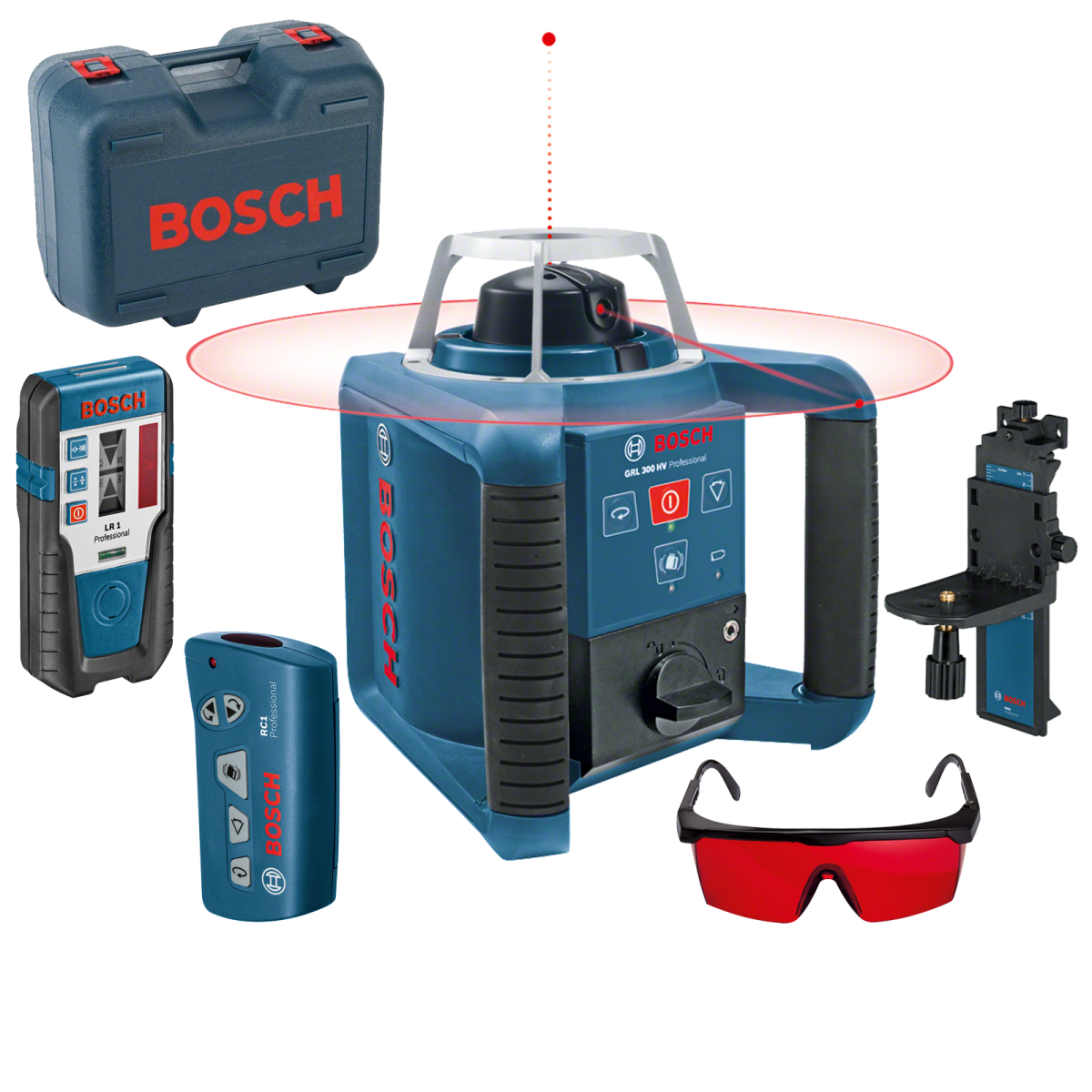 GRL 300 HV, Nivela laser rotativa orizontal/vertical (300 m)