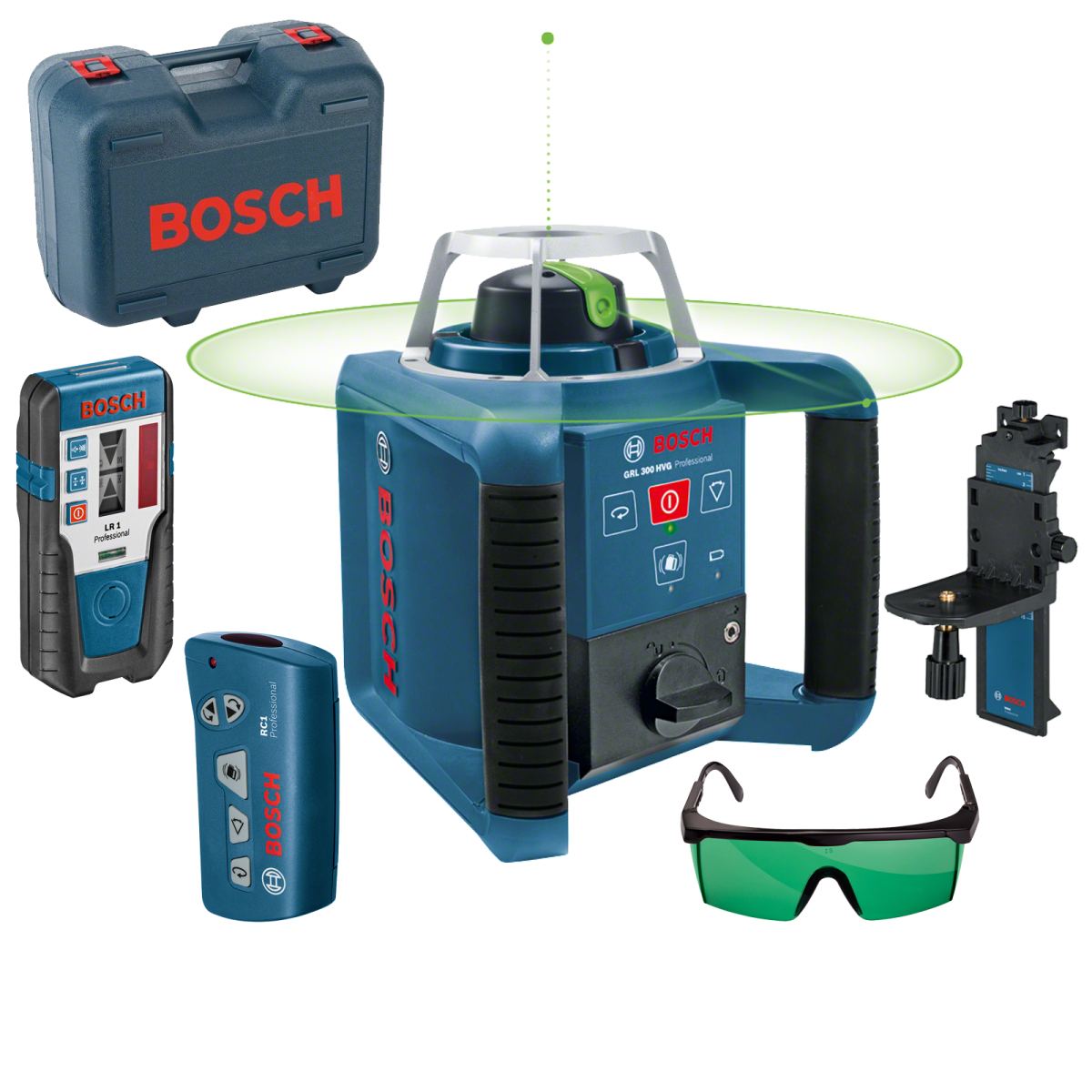 GRL 300 HVG Nivela laser rotativa cu laser verde orizontal/vertical (300 m)