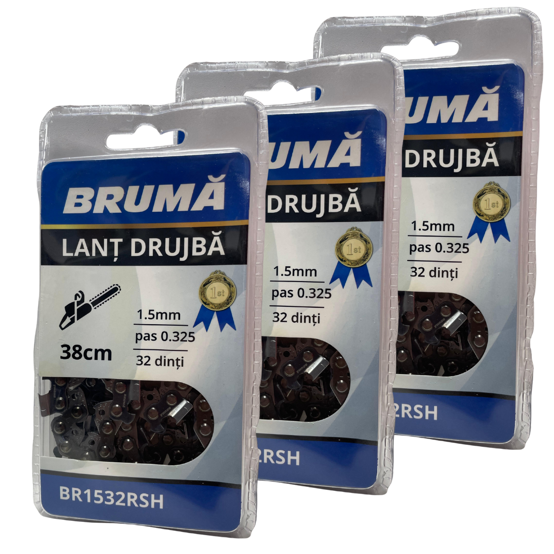 Lant drujba 38 cm, 32 dinti, pas 325, canal 1.5 mm (3 bucati) BR1532RSH