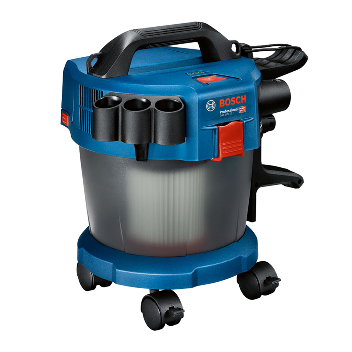 GAS 18V-10 L (SOLO), Aspirator cu 4 roti (fara acumulator si incarcator)