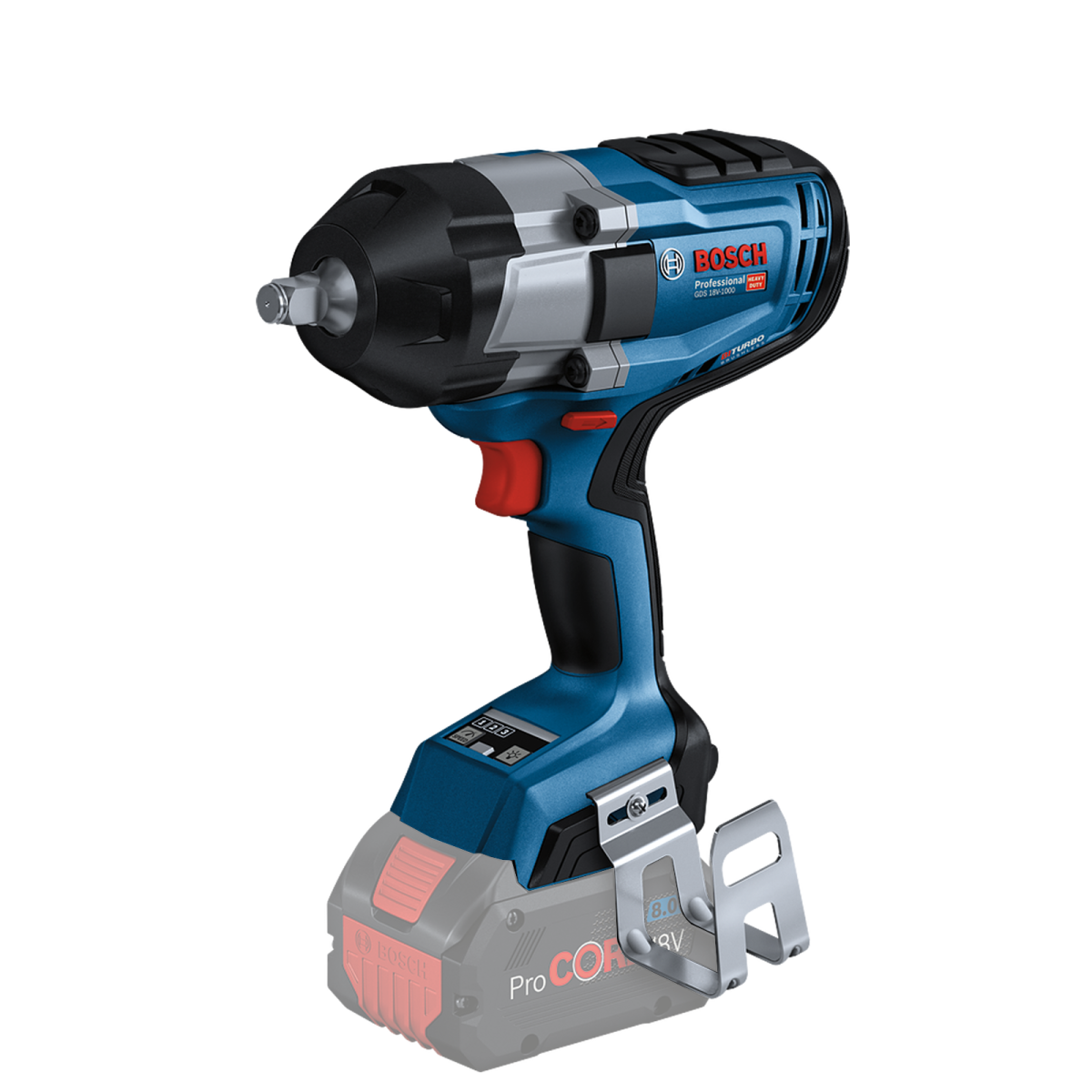 GDS 18V-1000 (SOLO), Surubelnita cu impact Li-Ion, 1000 Nm, BITURBO brushless (fara acumulator si incarcator)