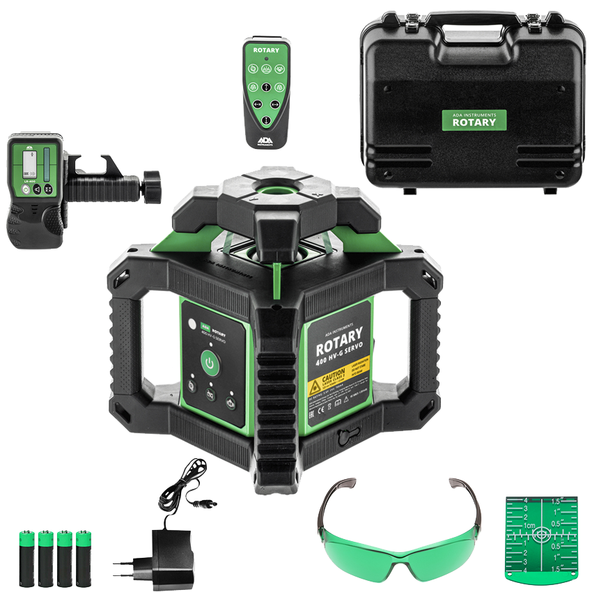 ROTARY 400 HV-G Servo, Nivela laser rotativa cu laser VERDE (400 m)