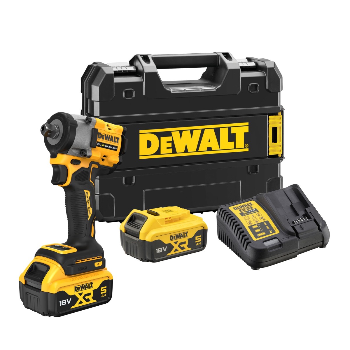 DCF922P2T-QW, Surubelnita cu impact Li-Ion, 406Nm, brushless + Valiza