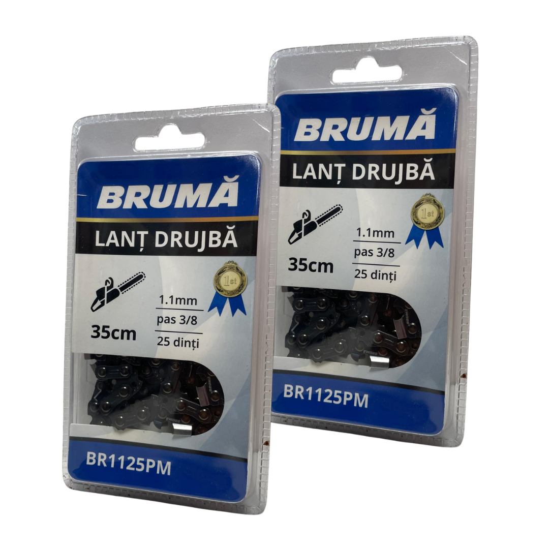 Lant drujba 35 cm, 25 dinti, pas 3/8, canal 1.1 mm (2 buc)