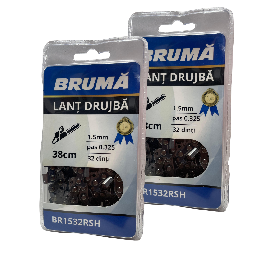 Lant drujba 38 cm, 32 dinti, pas 325, canal 1.5 mm (2 bucati)