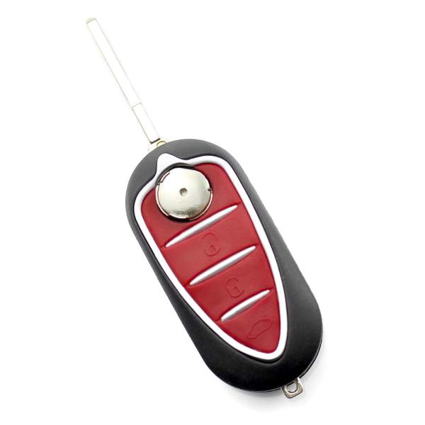 Resigilat - Alfa Romeo - Carcasă cheie - tip briceag, cu 3 butoane - CARGUARD