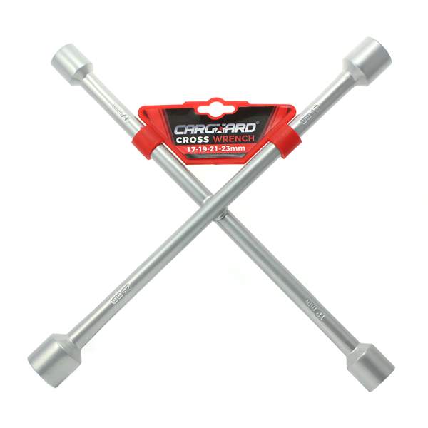 Cheie de roată în cruce 17, 19, 21, 23 mm - Carguard