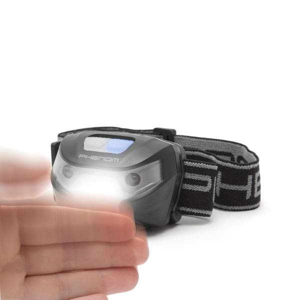 Resigilat - Lampă de cap cu acumulator și pornire cu senzor PHENOM
