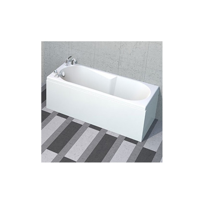 Cada Wellis Tiny alb, 150x75 cm - 150x75, Alb pal, lucios, dreptunghiulara, pe perete, acril