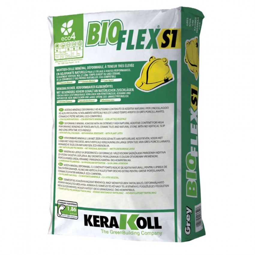 Adeziv Kerakoll bioflex C2TE S1 alb, 25 kg