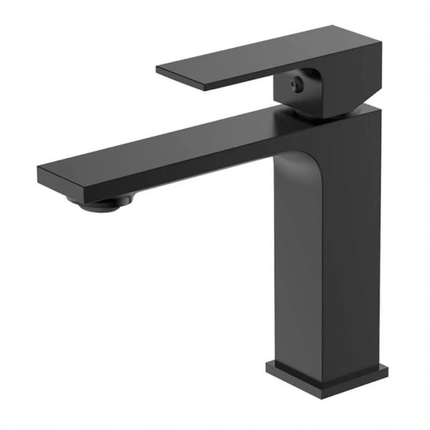 Baterie lavoar Wellis Mamba, negru - Negru, mat, pe lavoar