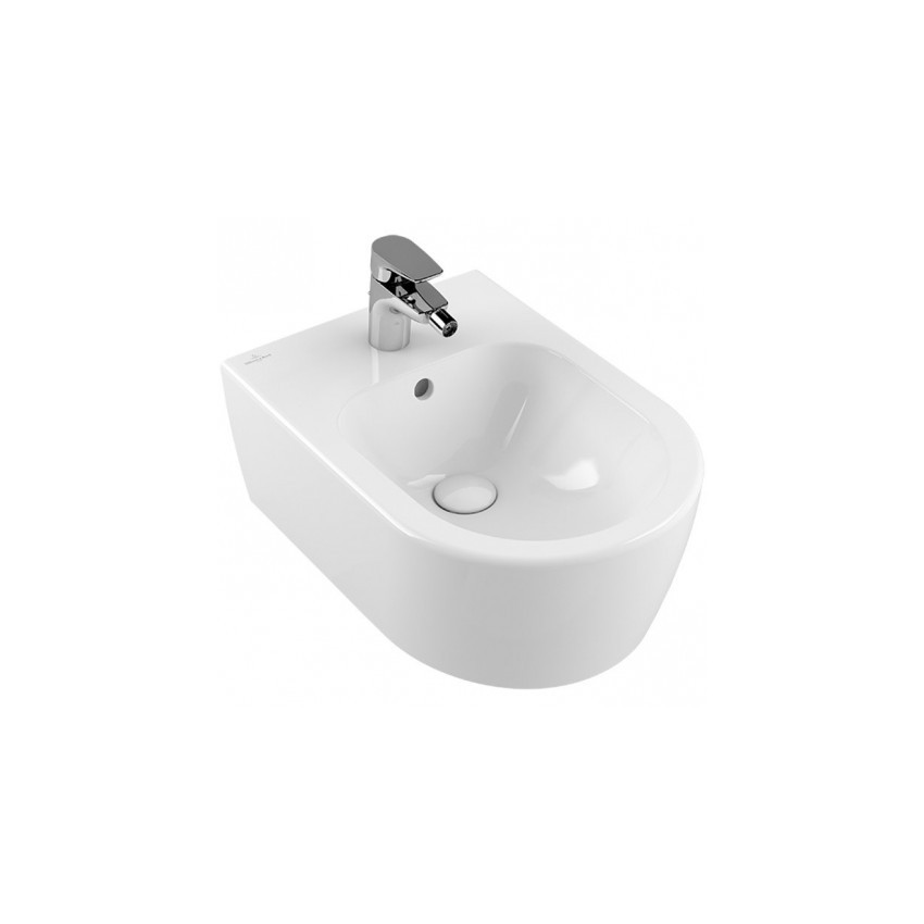 Bideu Villeroy & Boch Avento suspendat - Alb pal, rotunjit, suspendat