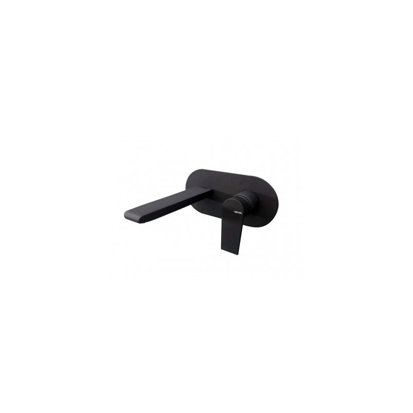 Baterie lavoar incastrata Vema Timea, negru - Negru, mat, incastrat