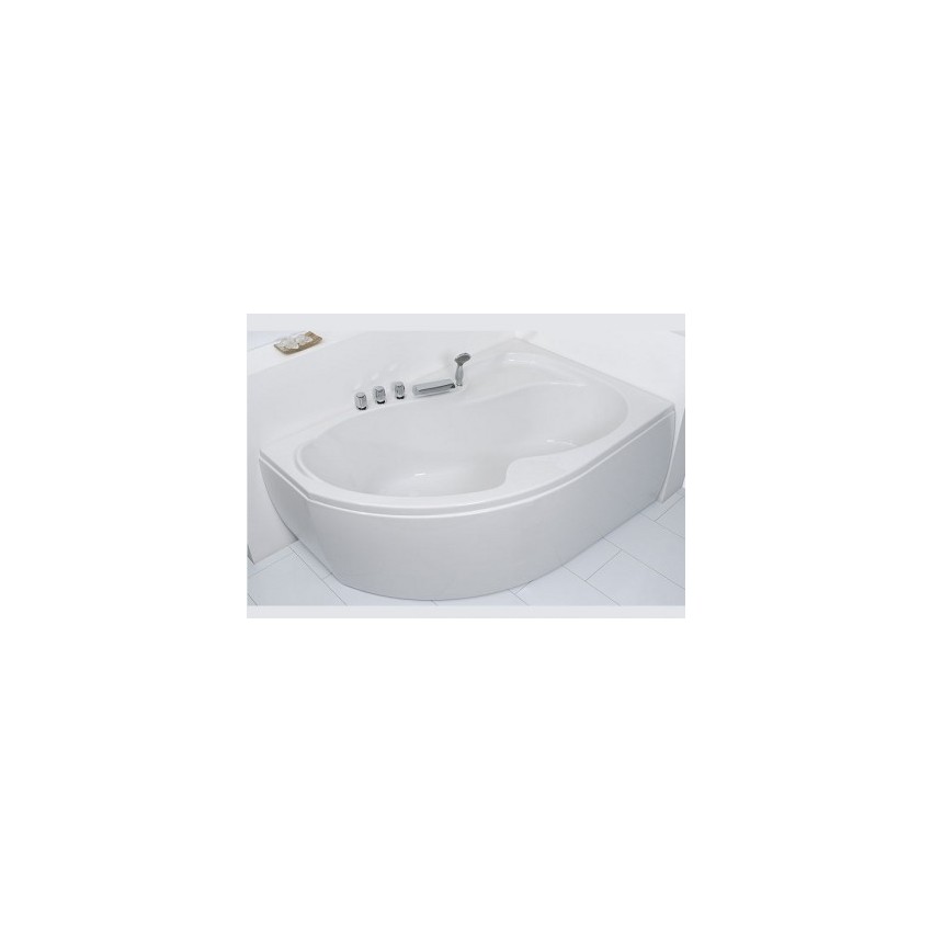 Cada Wellis Palma alb, 160x105 cm - 160x105, Alb pal, lucios, rotunjita, pe colt, acril, Dreapta