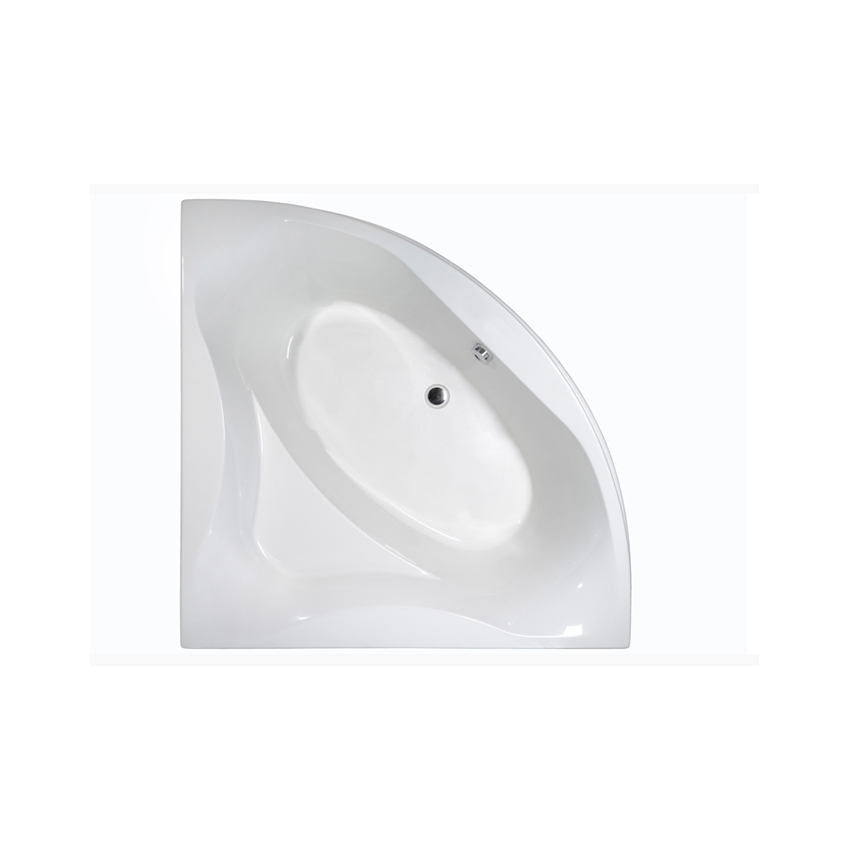 Cada Wellis Mille alb, 150x150 cm - 150x150, Alb pal, lucios, rotunjita, pe colt, acril