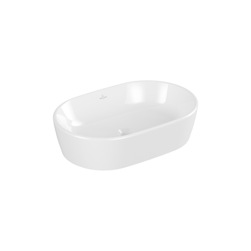 Lavoar pe blat Villeroy&Boch Architectura 60 cm - 60 cm, Alb pal, oval, pe blat, ceramica
