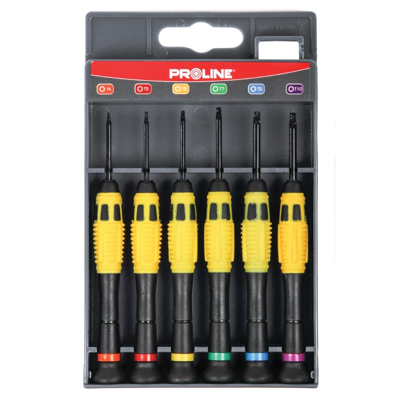 SET SURUBELNITE PRECIZIE NI-CR-MO CU MANER / TORX - 6P.