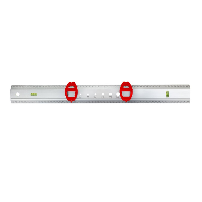 RIGLA ALUMINIU CU SCALA METRICA SI BOLOBOACE 600MM